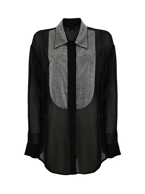 Pinko - Camicia in georgette con strass Circe PINKO | 102855 A1N5Z99